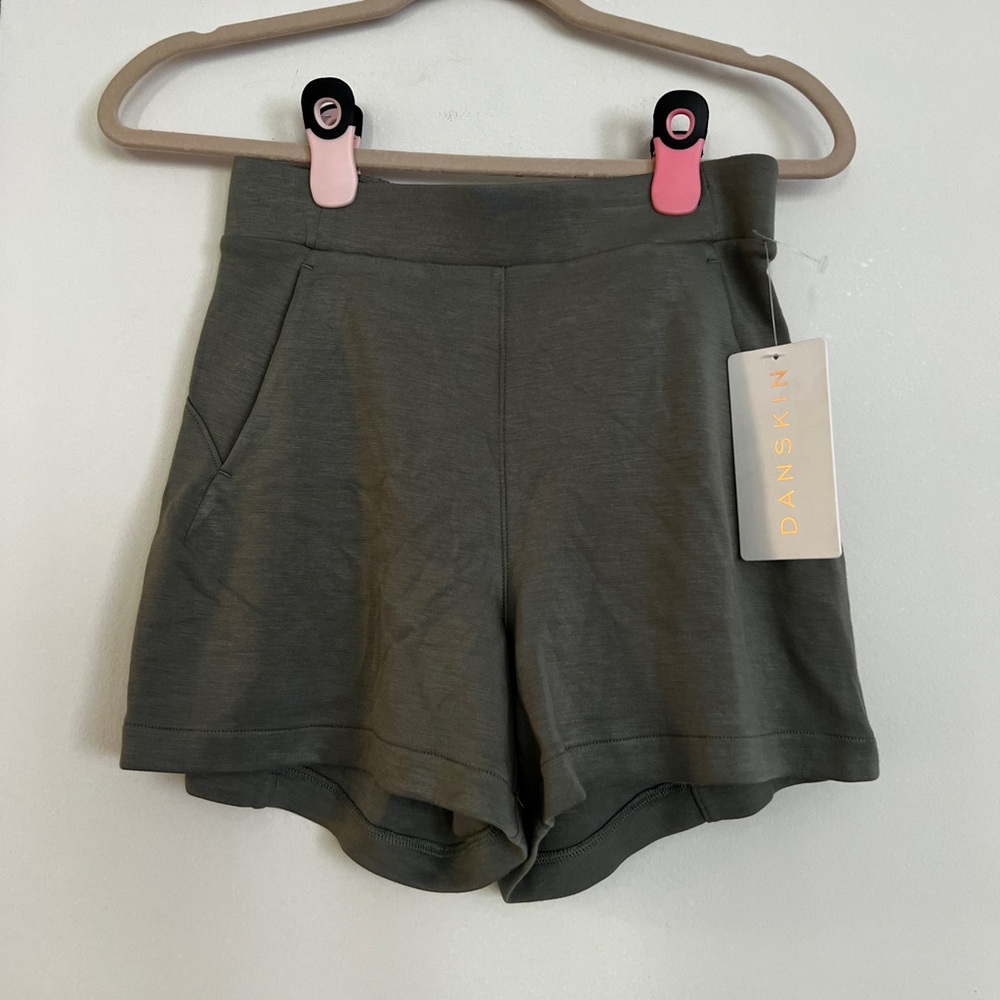 Dusty green comfy athletic shorts